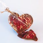 Serce z czekolady Malina i Truskawka 85g - obrazek 2