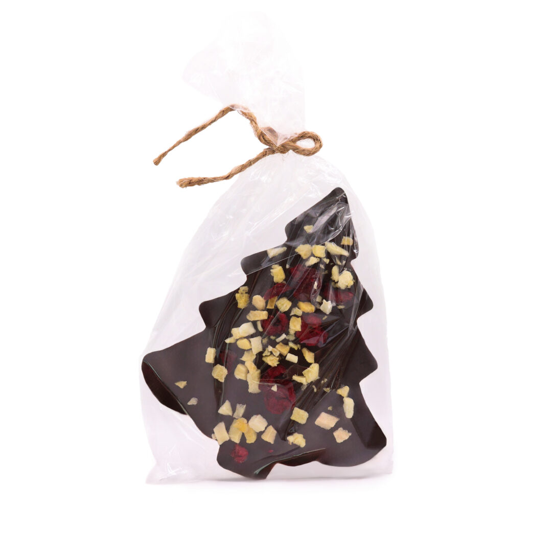 choinka mango wiśnia 1 Czekoladowa choinka mango z wiśnią