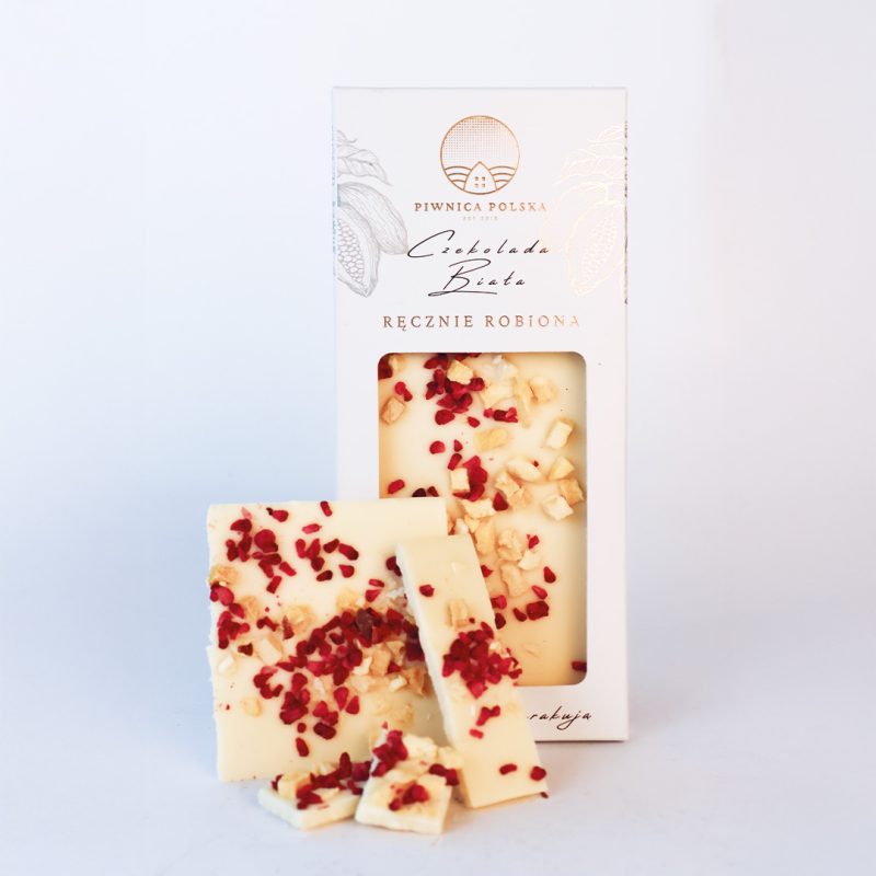 Czekolada biała Malina z marakują