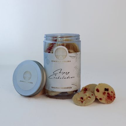 Czipsy czekoladowe malina z marakują czekolada biała 160g