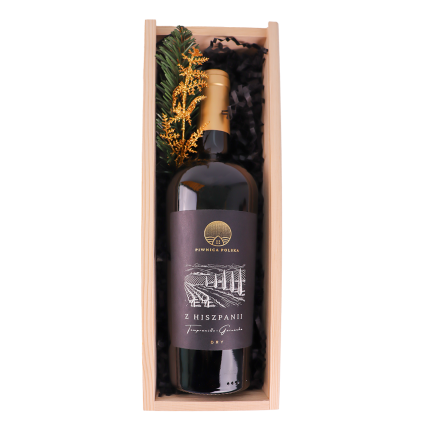 Zestaw Prezentowy Wino Z Hiszpanii w Skrzynce - obrazek 2