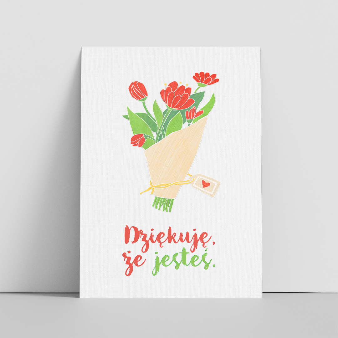 Dziękuję Kartka A6 Front