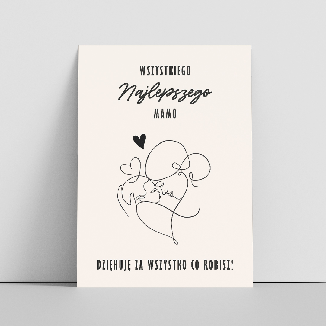 Dzień Mamy Kartka A6 Front