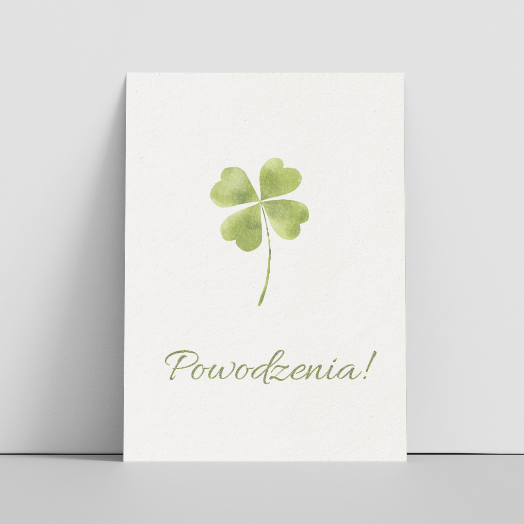 Powodzenia Kartka A6 Front