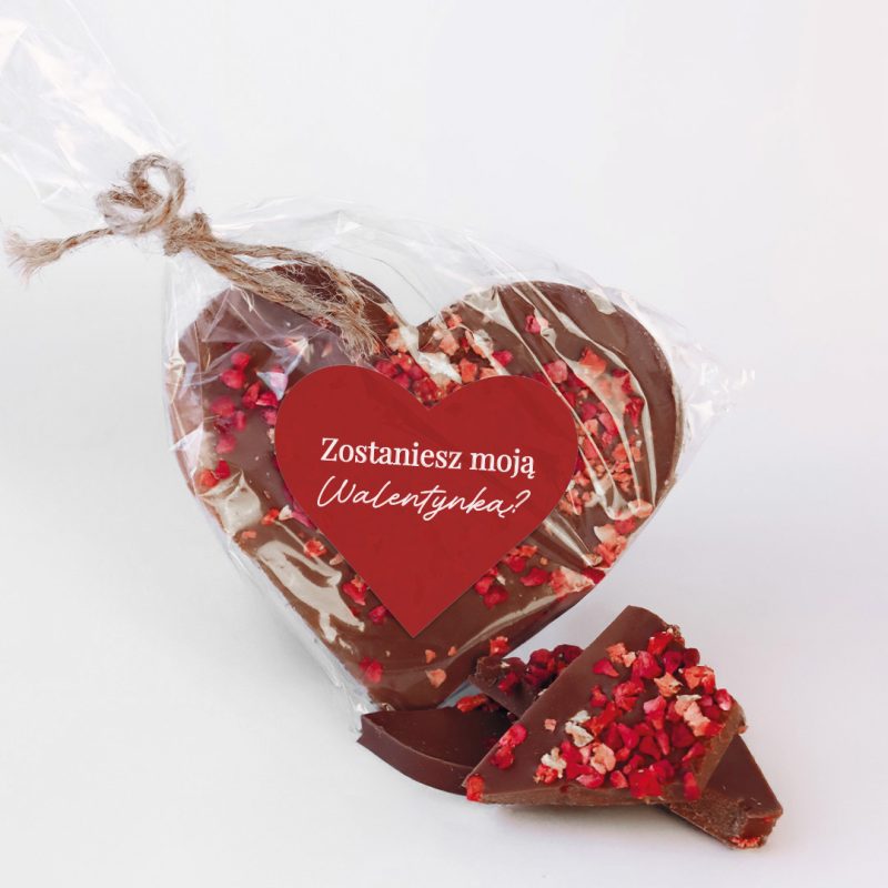 SERCE Z CZEKOLADY NA WALENTYNKI