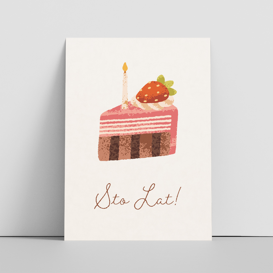 Sto lat Kartka A6 Front