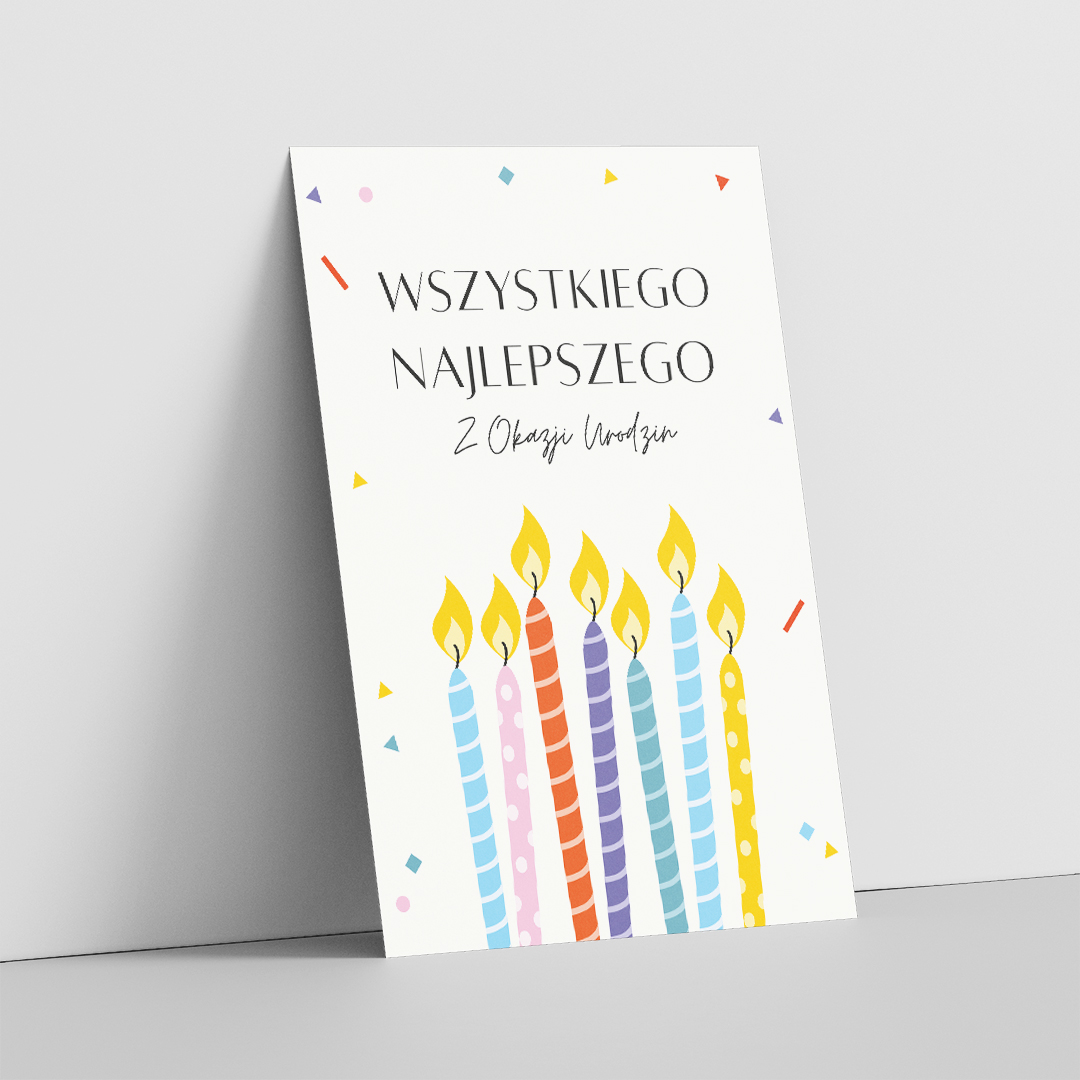 Urodziny 2 Kartka A6 Front