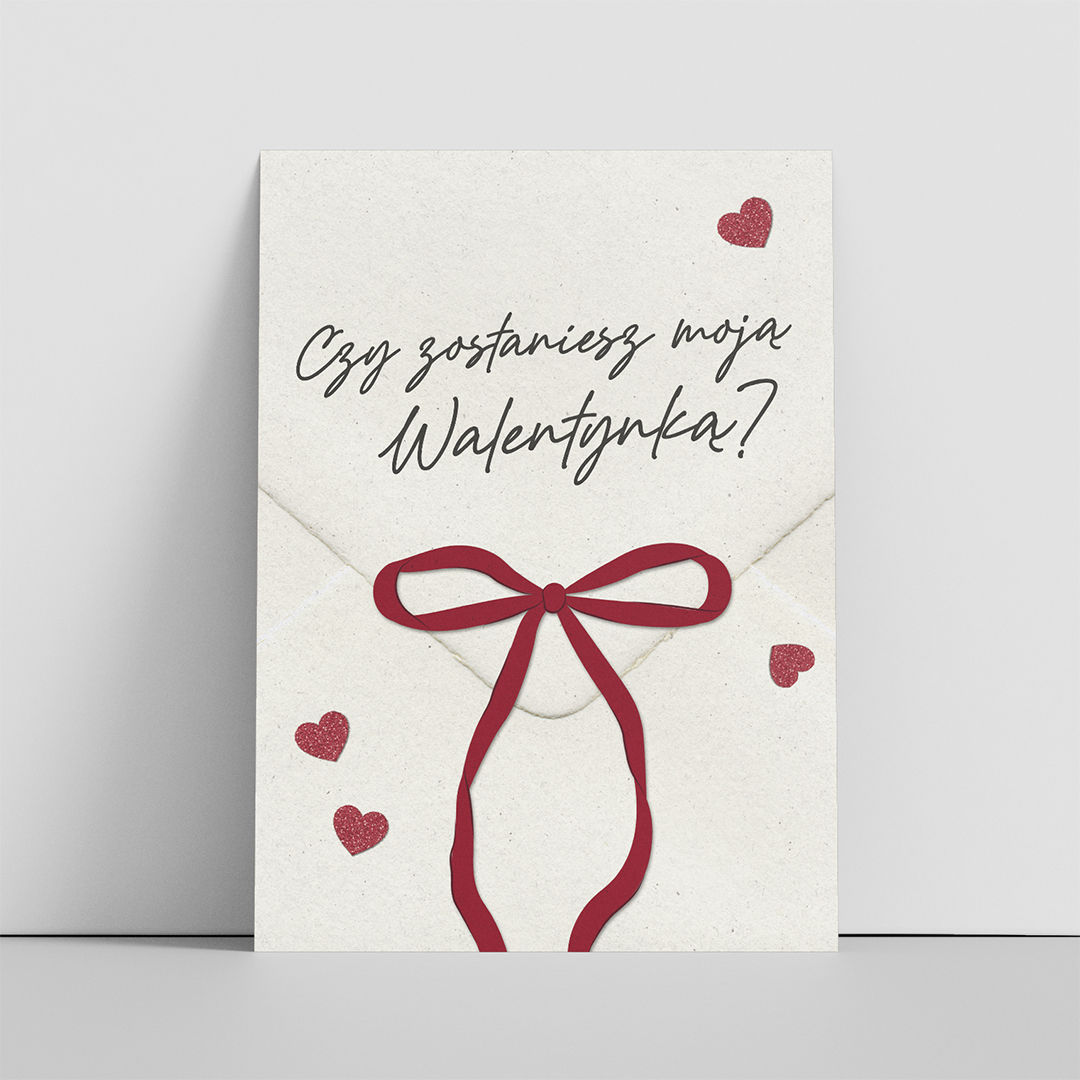 Walentynki Kartka A6 Front