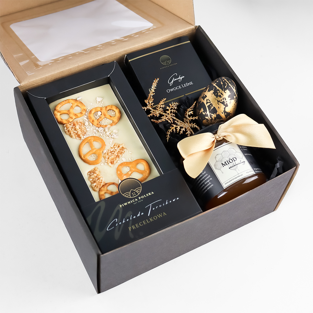 czekolada gianduja miód Zestaw Prezentowy Miodowa Chwila