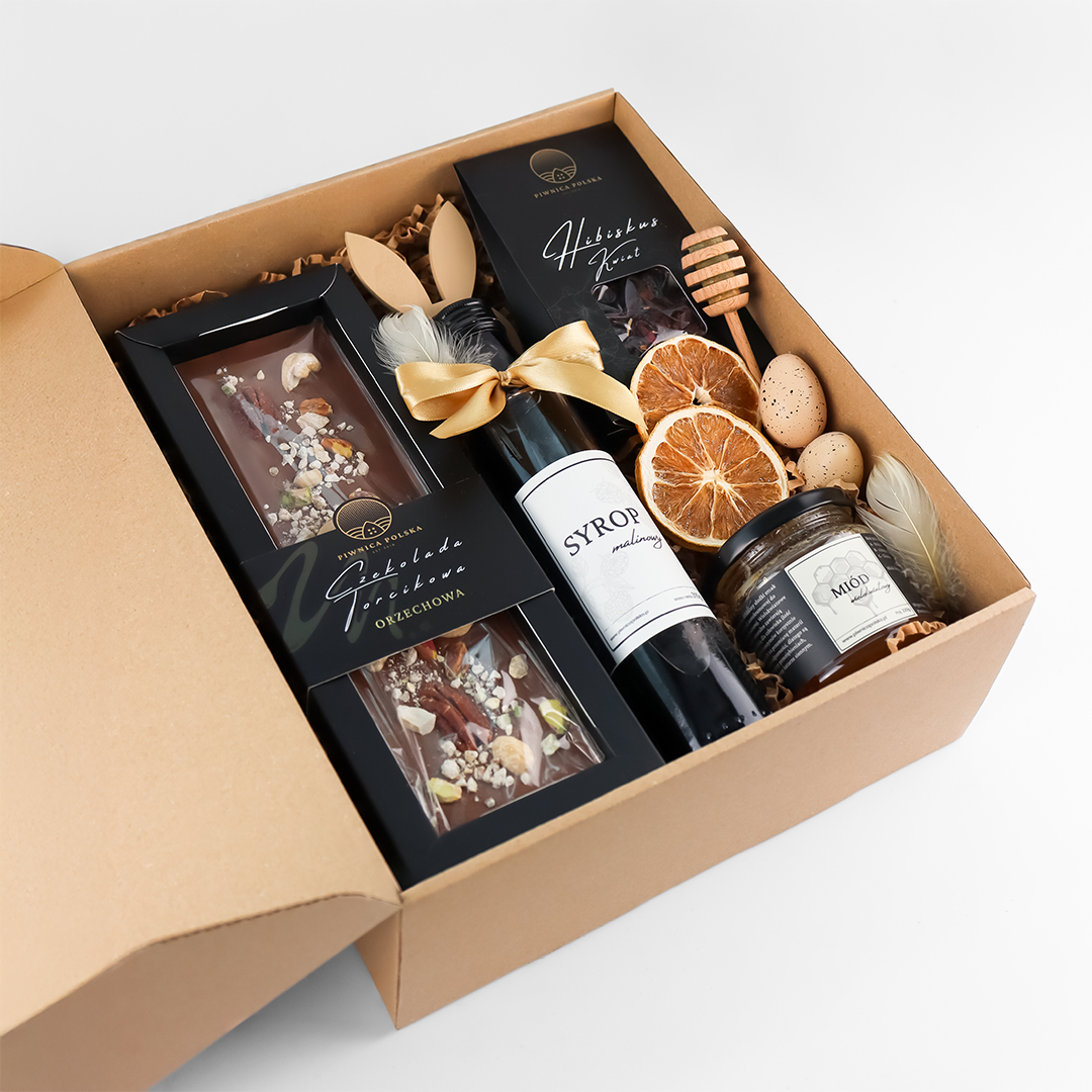 czekolada syrop hibiskus miód Zestaw Prezentowy Wiosenna Harmonia