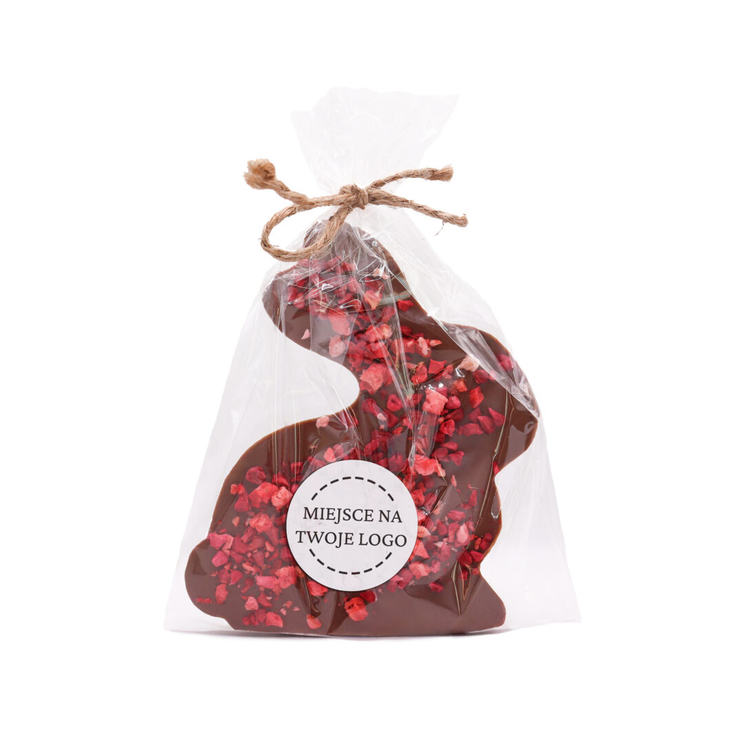 Czekoladowy Zajączek Wielkanocny z logo 85g