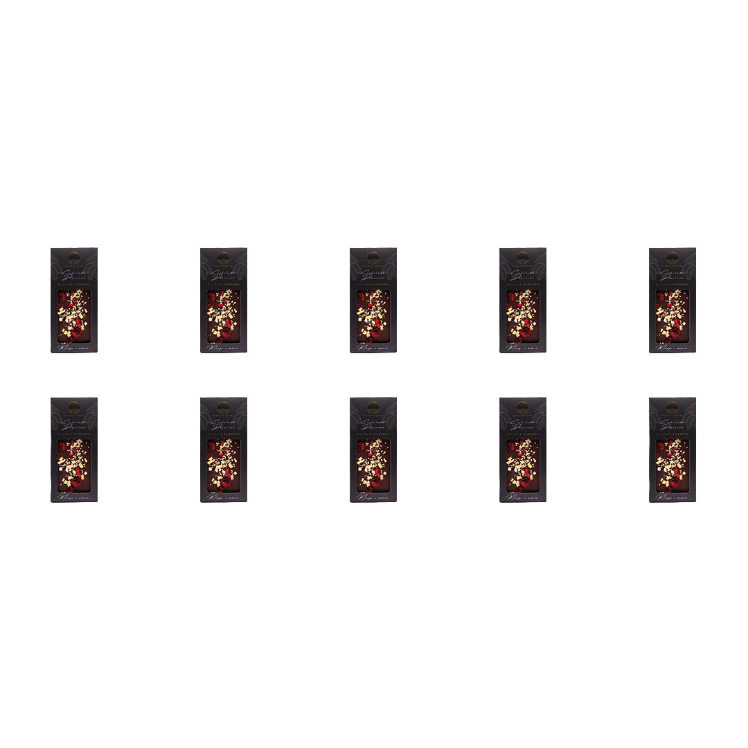 Zestaw 10xCzekolada Deserowa Mango z wiśnią 85g